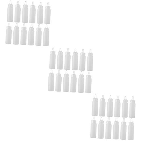 MAGICLULU 3 Sätze Nuckelflasche Wasserspender Kleine Tiermilchflasche Muttermilchkännchen Trinkflasche Für Vieh Hafermilch Lampe Milchflasche Milchspender Weiches Silikon 12 Stück * 3 von MAGICLULU