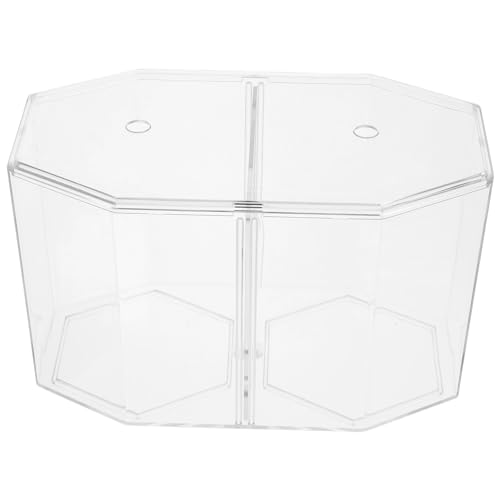 MAGICLULU 4er-Box Achteckiges Aquarium Fishbowl-vasen Mini Fischglas Betta-fischschale Fischzuchtbecken Abdeckungen Für Babywagen Goldene Aquarien Oktopus-Tank Acryl Kleiner Fisch Schmücken von MAGICLULU