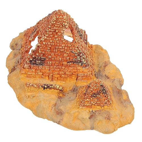 MAGICLULU Terrarium-Reptilien- Schlangen- Eidechsen- Und Gecko-versteck-Pyramide Stabiler Und Bequemer Nistplatz Für Kriechende Haustiere von MAGICLULU