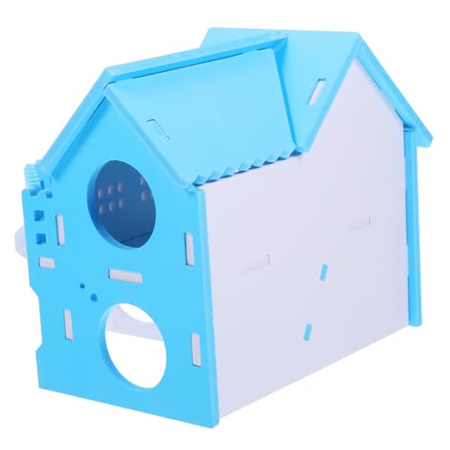 MAGICLULU hamsterhaus Hamster häuschen Spielzeug für Hamster nagerhaus hamger Spielzeuge dekoratives Rattenversteck Rattenhaus Chinchilla Meerschweinchen Zubehör Goldener PVC von MAGICLULU