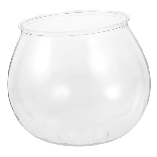 MAGICLULU Aquarium Kunststoff-fischglas Runde Vase Stabile Und Sichere Fischzuchtbox Dekoration Für Zuhause Und Büro Dekoratives Aquarium Mini-Aquarium von MAGICLULU