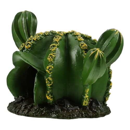 MAGICLULU Mini-Hausfiguren Cartoon-Kaktus-Form Hausmodell DIY Mikro-Landschaft Ornament Feengarten Blumentöpfe Bonsai Mini-Gartendekoration von MAGICLULU