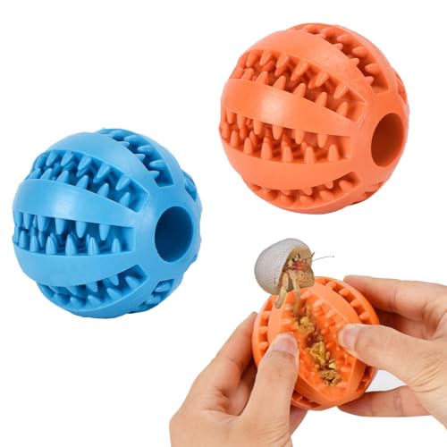 MAGNEECH Einsiedlerkrebs-Spielzeug, Einsiedlerkrebse, Leckerli-Ball, Einsiedlerkrebs-Rad sind perfekte Dekorationen und Zubehör für Aquarien und Aquarien, 2 Stück von MAGNEECH