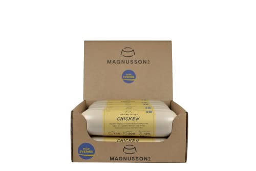 MAGNUSSONS Chicken (12 x 650 G) | Geeignet für Welpen, Junghunde und Erwachsene Hunde aller Rassen | Alleinfuttermittel | Dampfgegart von MAGNUSSONs