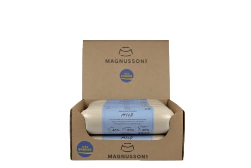 MAGNUSSONS (12 x 650 G) | Geeignet für Welpen, Junghunde und Erwachsene Hunde aller Rassen | Alleinfuttermittel | Dampfgegart (Mild) von MAGNUSSONs