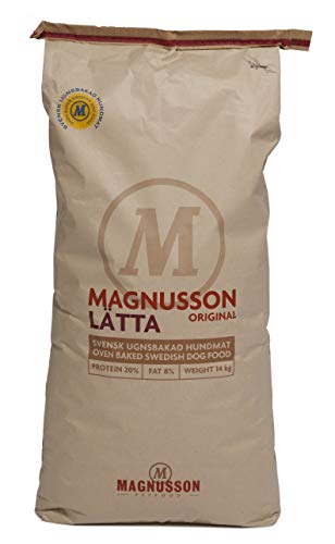 Magnusson Lätta (1 x 14kg) | Energiearmes Hundetrockenfutter für erwachsene Hunde aller Rassen | Alleinfuttermittel | Zur Erhaltung des optimalen Gewichts | Ofengebacken von MAGNUSSONs