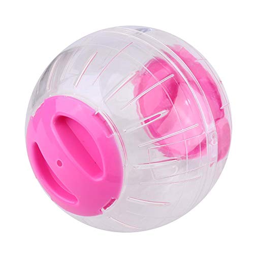 MAGT Hamsterball, 12cm Durchmesser Hamster Übungsball Spielzeug Kunststoff Hamster Laufen Kugel Hamster Laufball für Hamster Kleintiere(Rosa) von MAGT