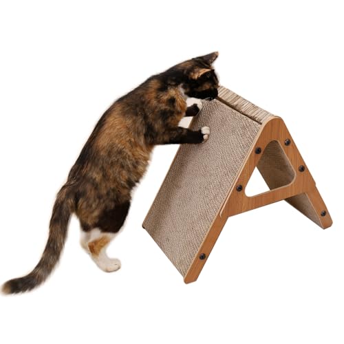 Katzenkratzbrett, Katzenkratzer, Katzenkratzer für Indoor-Katzen, A Shape Cat Scratch Pad, Schützende Möbel Karton Katzenkratzer für Indoor Katzen von MAIKERDER