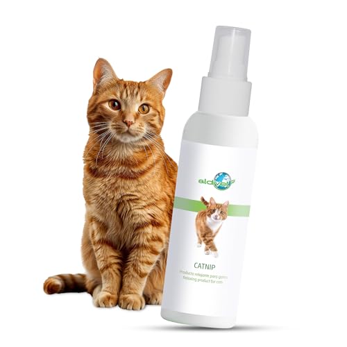 Aldivet Beruhigendes Spray für Katzen, neue Umgebungen, Baldrian, Unterstützung bei Stresssituationen, entspannend, Training und Spielen, Komfortverstärkung in neuen Räumen, Anti-Stress-Stress, 125 ml von MAISCOTAZ