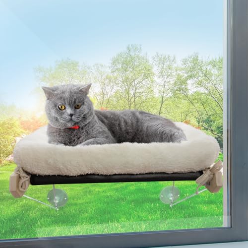 Katzenhängematte mit Fenster und Bett, Fenster für Katzen, Hängematte für Katzen, Fensterbank, Katzenzubehör, 20 kg von MAISCOTAZ