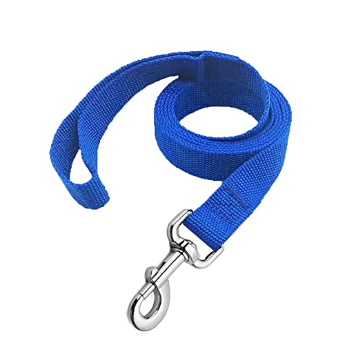 MANDAO Nylon-Hundeleine, 1,5 m lang, für mittelgroße Hunde, blau von MANDAO