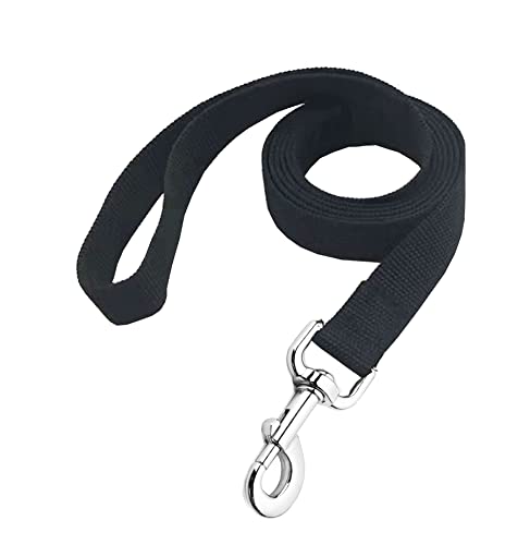 MANDAO Nylon-Hundeleine, 1,5 m lang, für mittelgroße Hunde, schwarz von MANDAO