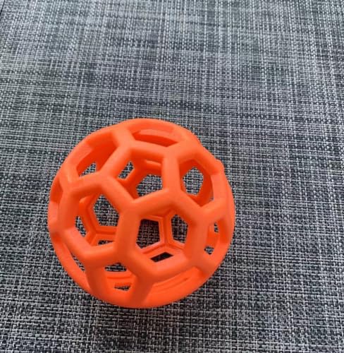 MANEWIN 2 Stücke Hundespielzeugbälle, Ausgehöhlt TPR Kunststoff Werfen Elastische Haustier Spielzeugbälle, 9cm von MANEWIN