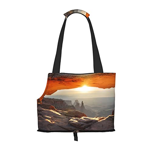 Canyonlands bedruckte Hundetragetasche, leicht, vielseitig, tragbar, weich, Tier, bequeme Taschen für kleine Haustiere von MANLUU