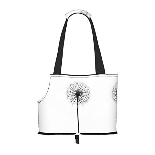 Hundetragetasche mit Pusteblumen-Motiv, leicht, vielseitig einsetzbar, tragbar, weich, Tier, bequeme Taschen für kleine Haustiere von MANLUU