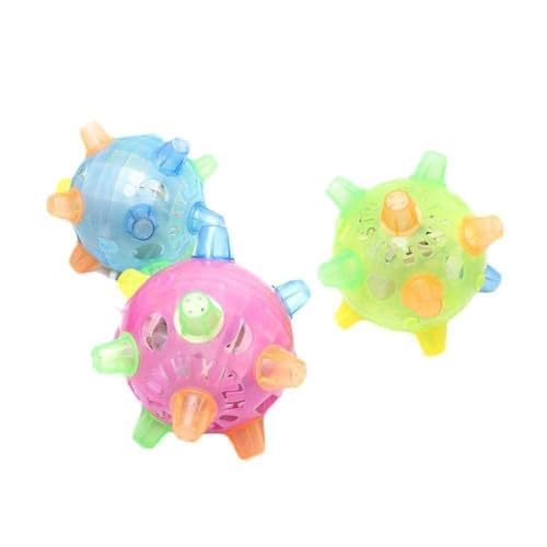 MANYUN Pet Dog Toy Interactive Jumping Activation Ball For Dogs Flashing Light Jump Automatically P Outdoor Ball Sounds Dog von MANYUN
