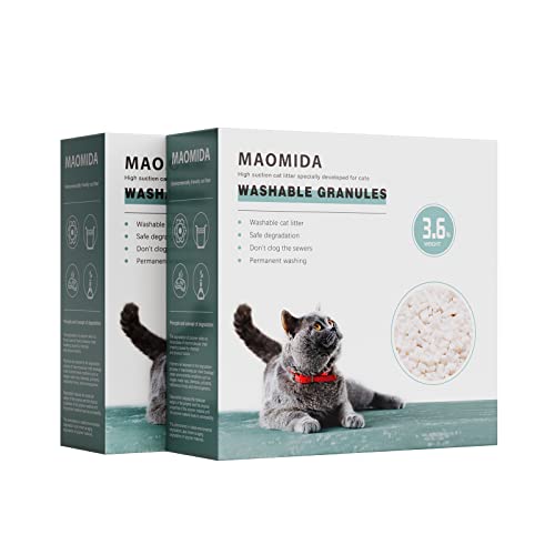 3.6pounds cat Litter Box Washable Refill granules use Compatible with for CatGenie… von MAOMIDA