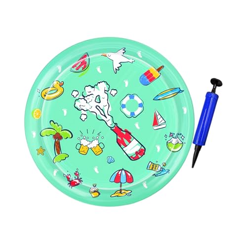 MARCBUSE Aufblasbares Haustier-Kühl-Wasserbett mit schwimmendem Fisch-Design, PVC-Matte für drinnen und draußen, zum Spielen und Ausruhen von Hunden, 100 cm, verdicktes, aufblasbares Wasserpolster MARCBUSE Aufblasbares Haustier-Kühl-Wasserbett mit schwimmendem Fisch-Design, PVC-Matte für drinnen und draußen, zum Spielen und Ausruhen von Hunden, 100 cm, verdicktes, aufblasbares Wasserpolster von MARCBUSE