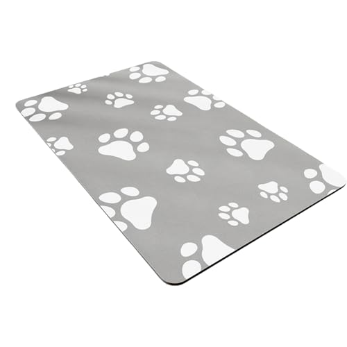Schnell trocknende Hundenapf-Matte, super saugfähig, Bodenschutz, rutschfeste Gummiunterseite, groß, wiederverwendbar, waschbar, Wasserspendermatte für Hunde Schnell trocknende Hundenapf-Matte, super saugfähig, Bodenschutz, rutschfeste Gummiunterseite, groß, wiederverwendbar, waschbar, Wasserspendermatte für Hunde von MARCBUSE