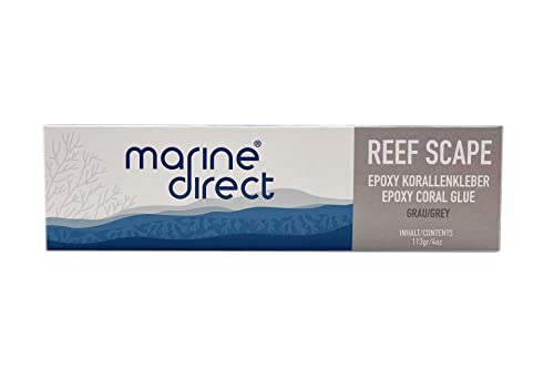 MARINE DIRECT Reef Scape Grau 2K Epoxidharz Kleber 115g - Korallenkleber für Meerwasseraquarien & Aquascaping von Marine Direct