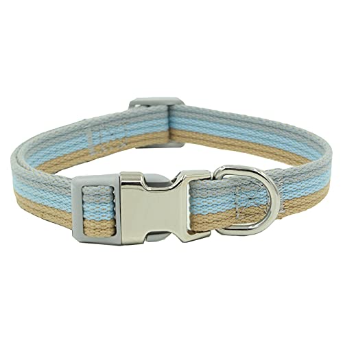 MARMODAY Hundehalsband aus Polyester und Baumwolle, Zinklegierung, für kleine Hunde, robust und stilvoll. von MARMODAY