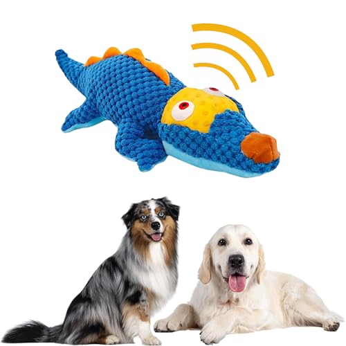 MASCOTICAS Quietschendes, interaktives Hundespielzeug (Alligator) von MASCOTICAS