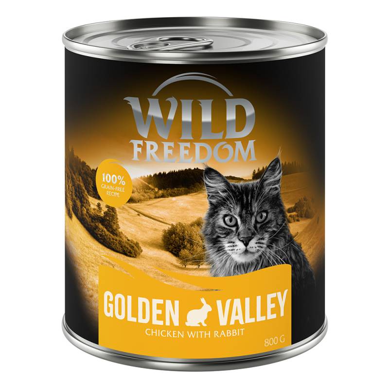 Wild Freedom Adult 6 x 800 g - getreidefreie Rezeptur - Golden Valley - Kaninchen & Huhn von Wild Freedom