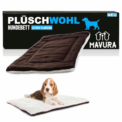 MAVURA PLÜSCHWOHL Hundebett Hundekörbchen Hundekissen Plüsch Haustierbett von MAVURA