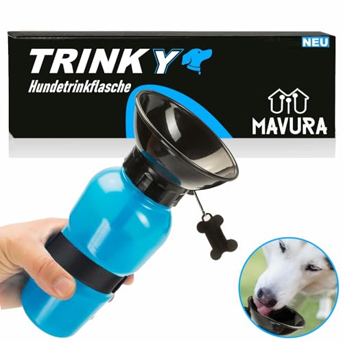 TRINKY Hundetrinkflasche Hunde Trinkflasche Trinknapf von MAVURA