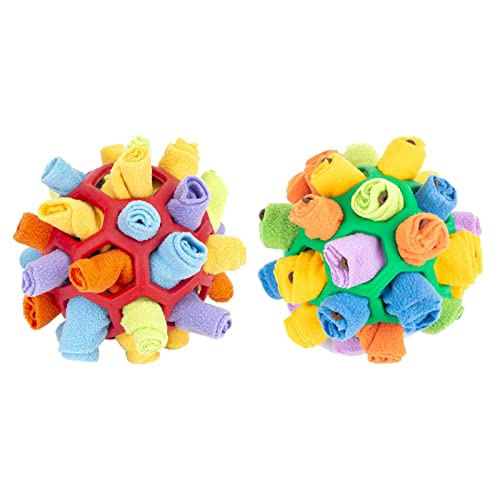 MAYJAI Snuffle Ball Leckerli-Spender | Hundepuzzle-Spielzeug Ball Interaktives Hundespielzeug Leckerli-Ball Verlangsamen Sie das Essen Geistig anregendes Spielzeug für Hunde Denkspiele von MAYJAI