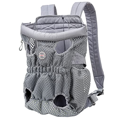 MAZLJ Hundetragetasche für kleine Hunde, 10 kg, Rucksack, Tragetasche für Katzen, Hunde, Fahrrad, Haustier-Tragetasche, Netz, atmungsaktiv, Brusttasche, tragbar, 43 x 24 x 64 cm von MAZLJ