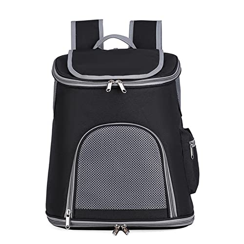 MAZLJ Hundetransportbox Faltbar Kleine Hunde Transportbox Katze Tragetaschen Transportboxen Trageboxen Hundekäfig Faltbare Atmungsaktiv Faltbar Hohe Kapazität Oxford-Stoff,Black, 36X26X42cm von MAZLJ