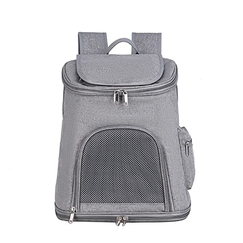 MAZLJ Hundetransportbox Faltbar Kleine Hunde Transportbox Katze Tragetaschen Transportboxen Trageboxen Hundekäfig Faltbare Atmungsaktiv Faltbar Hohe Kapazität Oxford-Stoff,Gray, 36X26X42cm von MAZLJ