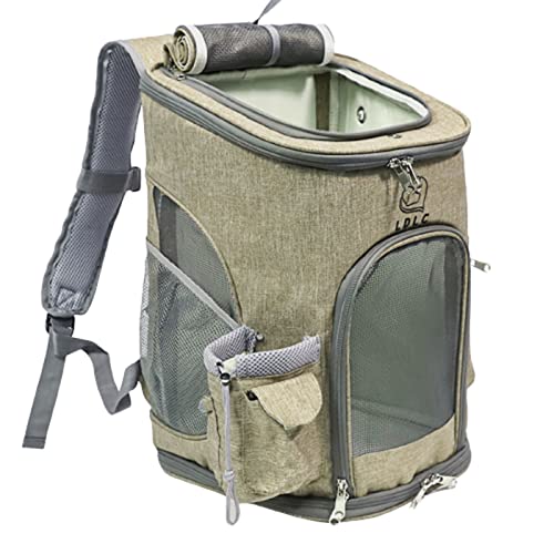 MAZLJ Hundetransportbox Faltbar Kleine Hunde Transportbox Katze Transportboxen Trageboxen Faltbare Transportbehälter Tiertransportbox Tragbar Atmungsaktives Haustierzubehör,Yellow,40X31X43CM von MAZLJ