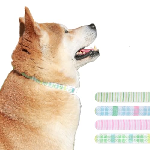 MCHY Buntes beruhigendes Halsband für Hunde, wasserdicht, beruhigendes Halsband zur Trennung von Hunden, Angstlinderung, 68 cm, verstellbar, für kleine, mittelgroße und große Rassen, 4 Stück von MCHY