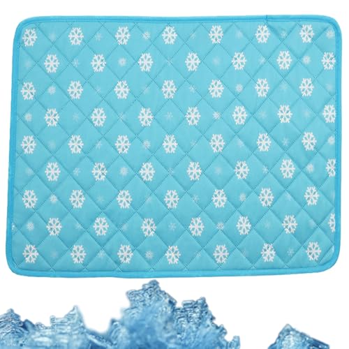 MCNDSI Kühlmatte für Katzen und Hunde Neuestes Kühlmatte aus selbstkühlend Eisseide Niedlich Kühl Betten Haustier Matte Katen und Hunde(Blue,100 x 70 cm) von MCNDSI