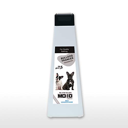 Hundeshampoo Gegen Juckreiz für Französische Bulldogge mit Vitamin D-Panthenol - Feuchtigkeitsspendend und Dermoschützend pH Neutral - Verhindert Schuppenbildung - 750ml - MD-10 COLLECTION von MD-10 COLLECTION