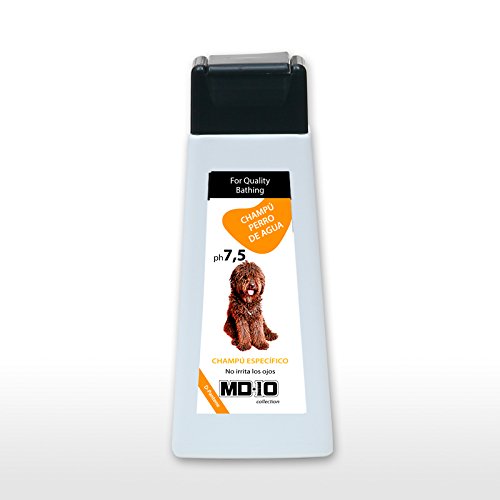 MD-10 Collection Hundeshampoo Gegen Geruch - Hundeshampoo braunes Haar - Hundeshampoo gegen juckreiz - Hunde Shampoo fellpflege Spanischer Wasserhund - hundeshampoo sensitiv 300ml von MD-10