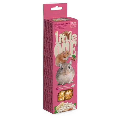 LITTLEONE Sticks Aufblasbarer Reis F.Secos Hamster Ratte 8 x 110 g von MEALBERRY