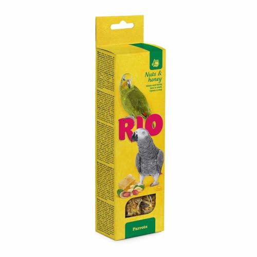 Rio Sticks Honig und Nüsse Papageien, 8 x 2 x 90 g von MEALBERRY