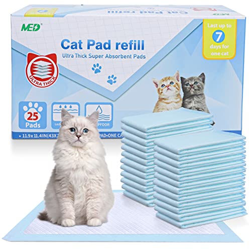 Nachfüllpackungen für Katzentoilette, super saugfähige Pads, Geruchskontrolle, kompatibel mit Breeze-System, 42 x 29 cm von MED