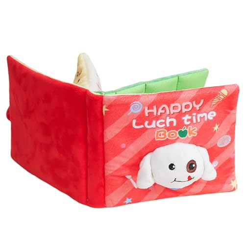 MEELYHOME Hunde-Puzzle-Spielzeug für Leckerli-Buch Zahnen Geschenk für Langeweile Haustier beißbares Spielzeug für kleine Rassen von MEELYHOME