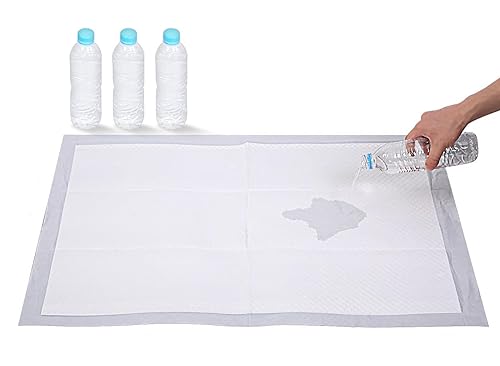 Meexpaws Große Hunde Haustier Ultra saugfähig Training Pee Pads 89,9 × 59,9 cm | 70 Stück | Sofortige Absorption | Auslaufsicher | Geeignet für 86,4 × 58,4 cm Kunstrasen Hundeklo Box von MEEXPAWS