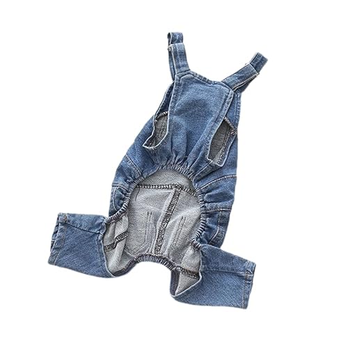 Hundebekleidung Mode Hund Kleidung Kostüme Haustier Jean Overalls Kleidung Haustier Hose Gewaschene Jeanshosen tragen zweibeinige Kleidung kuscheliger Hundepullover (2XL) von MEGAHERZ