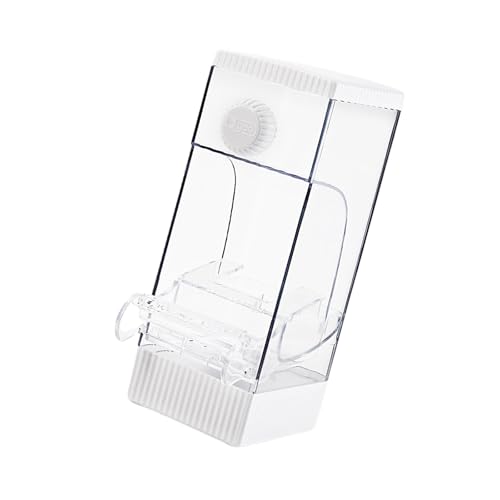 MEIBAOGE Clear Bird Feeder Automatische Vogelfutter Futterstation Spritzschutz Vogelhaus Form Futterstation Papageien Futterversorgung von MEIBAOGE