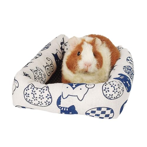 MEIBAOGE Kissen Bett Hamsterkissen Bett Kissen Kaninchen Spielzeug Weiche Pad Haus für Hamster für Rennmäuse Molar Spielzeug Bett von MEIBAOGE