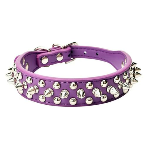 MEIFULLE Hochwertiges Hundehalsband mit Spikes und Sportpolsterung mit Nieten gegen Bisse – passend für Bulldoggen, Möpse und kleine/mittelgroße/große Hunde MEIFULLE Hochwertiges Hundehalsband mit Spikes und Sportpolsterung mit Nieten gegen Bisse – passend für Bulldoggen, Möpse und kleine/mittelgroße/große Hunde von MEIFULLE