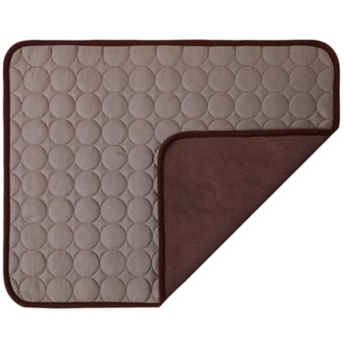 MEIION pfotenmond PfotenFrost Haustier-Kühlkissen 100 x 70 cm Waschbares Hundekissen für Sommer, automatisch kühlend, ideal für Zuhause, Auto und Outdoor von MEIION