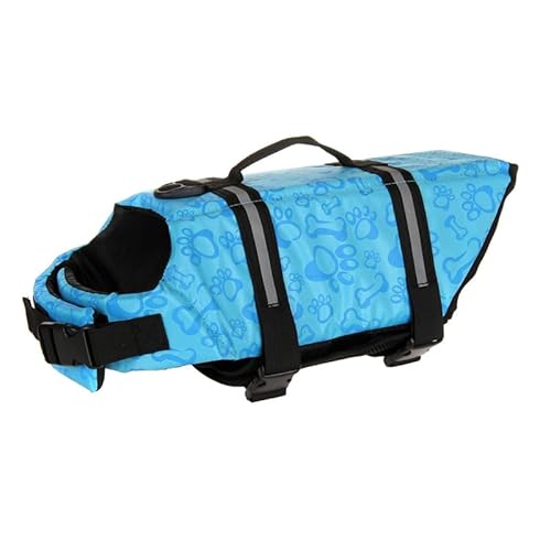 hundeliebling AquaTail Schwimmweste für Hunde Hunde Schwimmweste, einstellbar für mittelgroße Hunde, Rettungsgriff und Reflektoren, hoher Auftrieb, ideal für Schwimmen und Bootfahren von MEIION