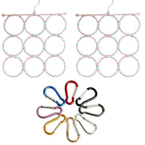 MEISH 10Pcs Vogel Schaukeln Stand Pull Seil Haken Vogel Klettern Netz Hängende Leitern Klettern Spielzeug für Haustier Vogel Käfig Zubehör von MEISH